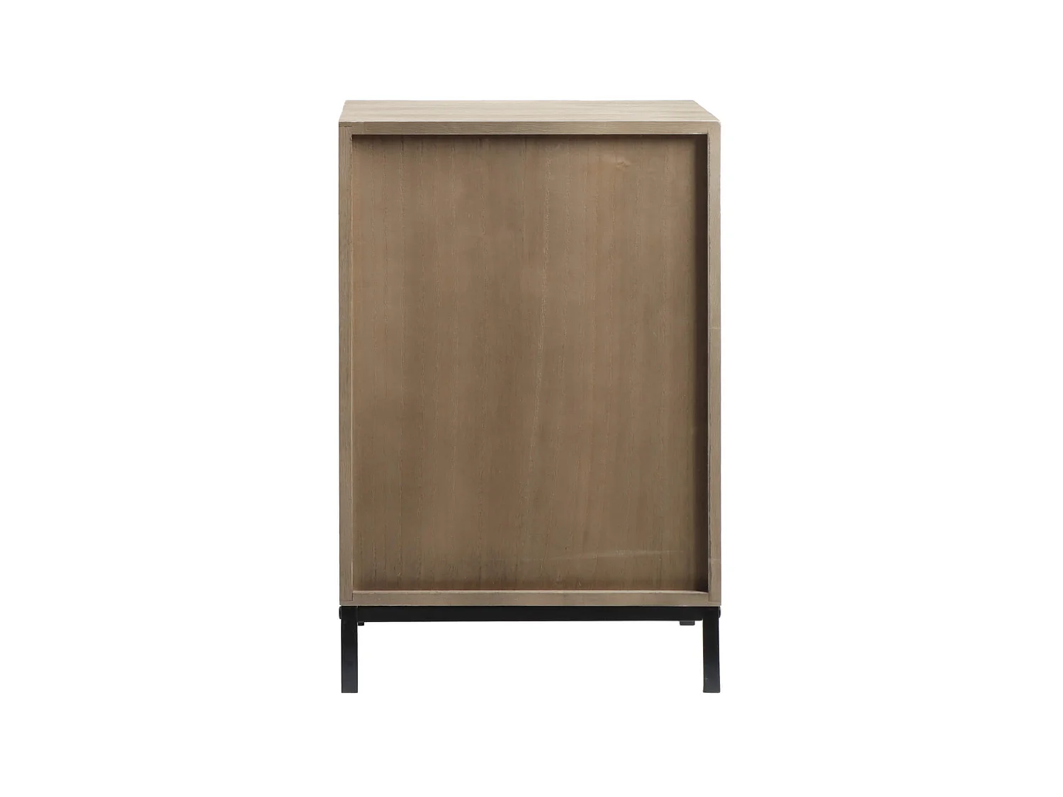 Table de Chevet de Style Scandinave avec 3 Tiroirs en Bois Compact