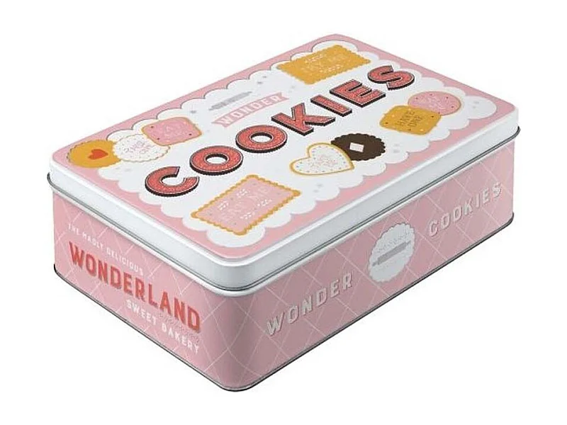 Boite à sucres publicitaire en métal Cookies