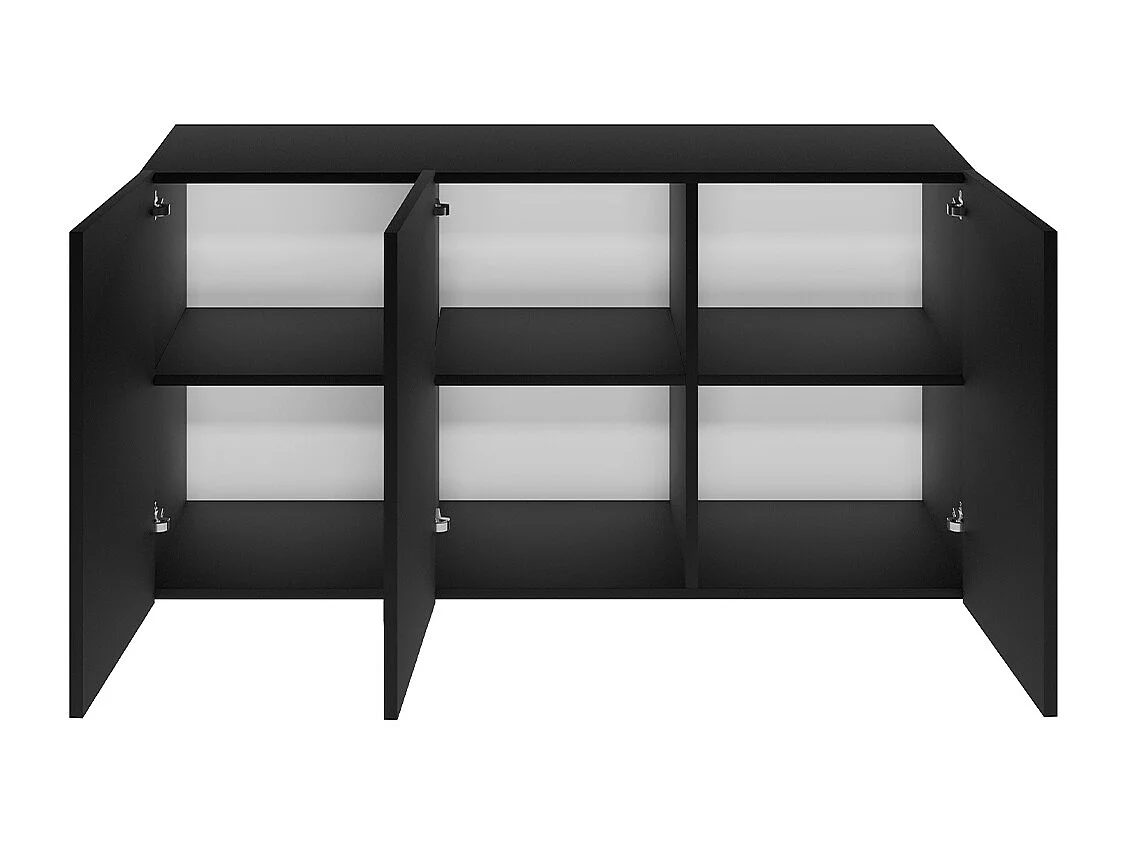 Bufé de pared 3 puertas Idao Negro