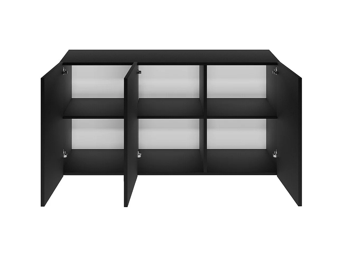 Buffet mural 3 portes Idao Noir