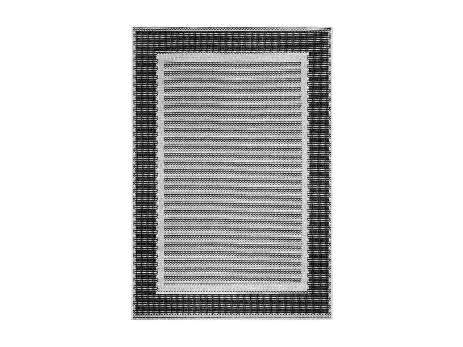 tapis salon 160x230 tissé gris rectangle motif simple GRATI