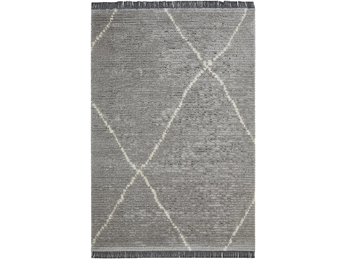 Tappeto per soggiorno e camera da letto tessuto finta tinta unita OVALADA