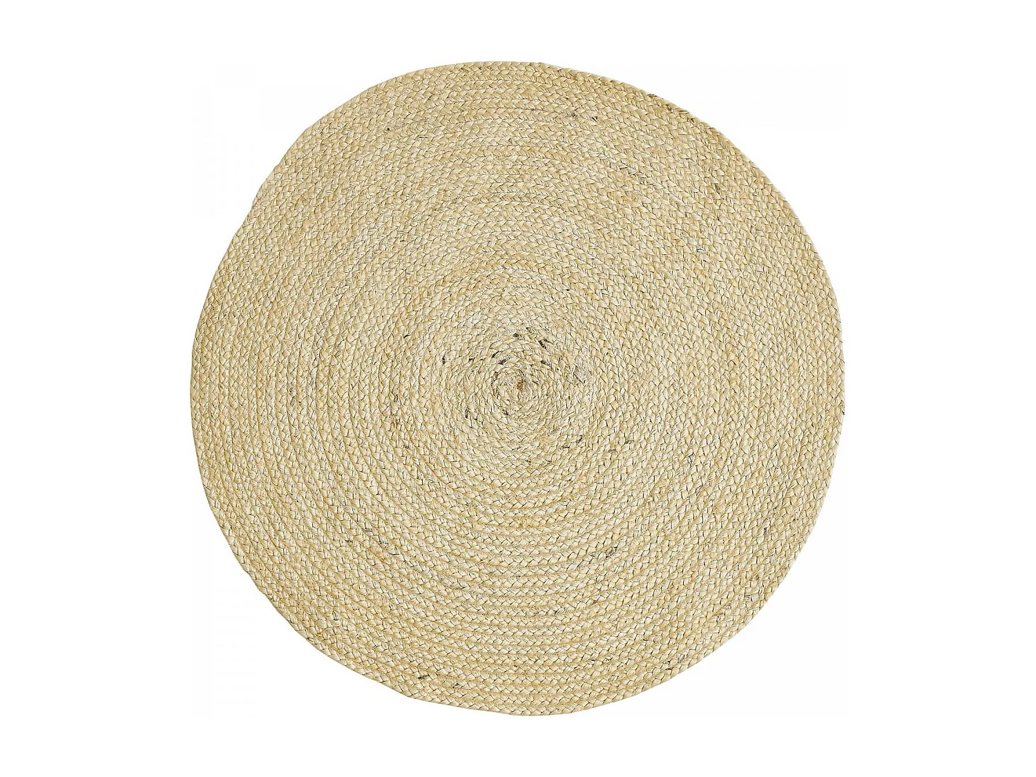 Tappeto in iuta Ø120 cm intrecciato rotondo beige AGO