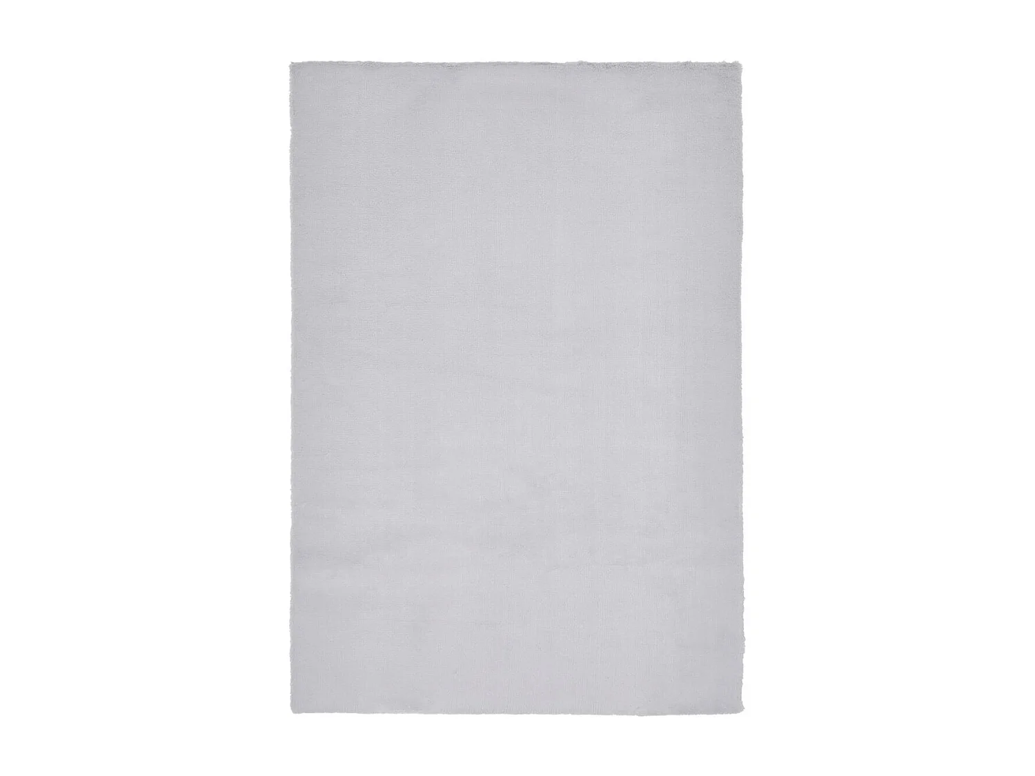 Tapis shaggy 120x160 rectangle tissé gris motif uni REXOU