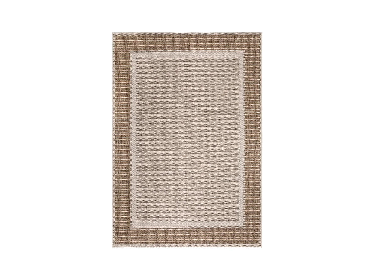 tapis salon 160x230 tissé beige rectangle motif simple GRATI