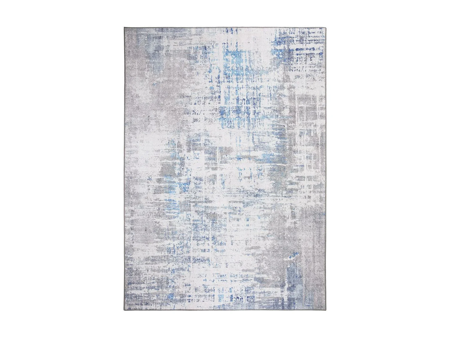 tapis salon 155x230 tissé crème rectangle motif abstrait JUNTO