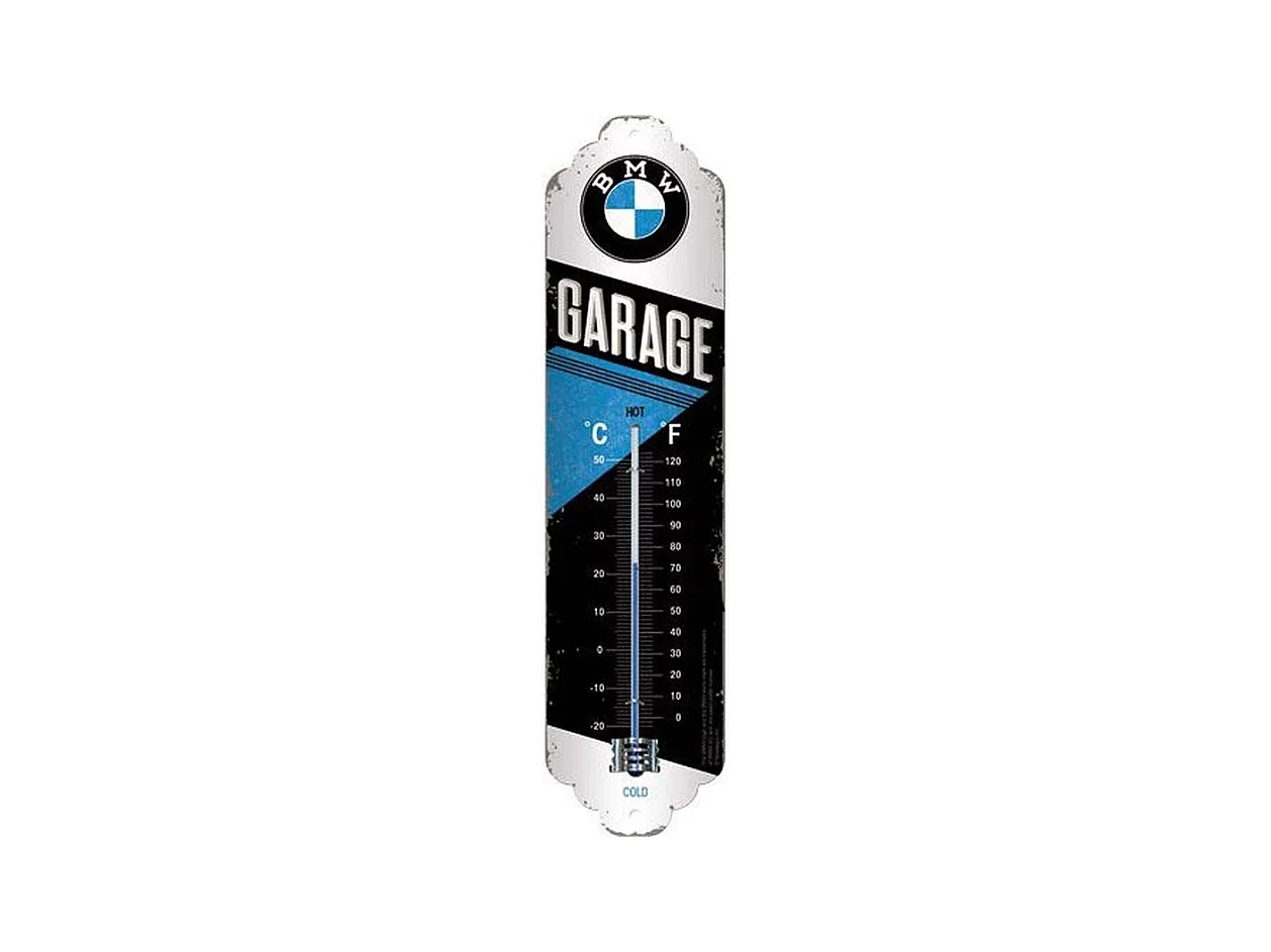 Thermomètre en métal Pub 28 x 6.5 cm BMW - Garage