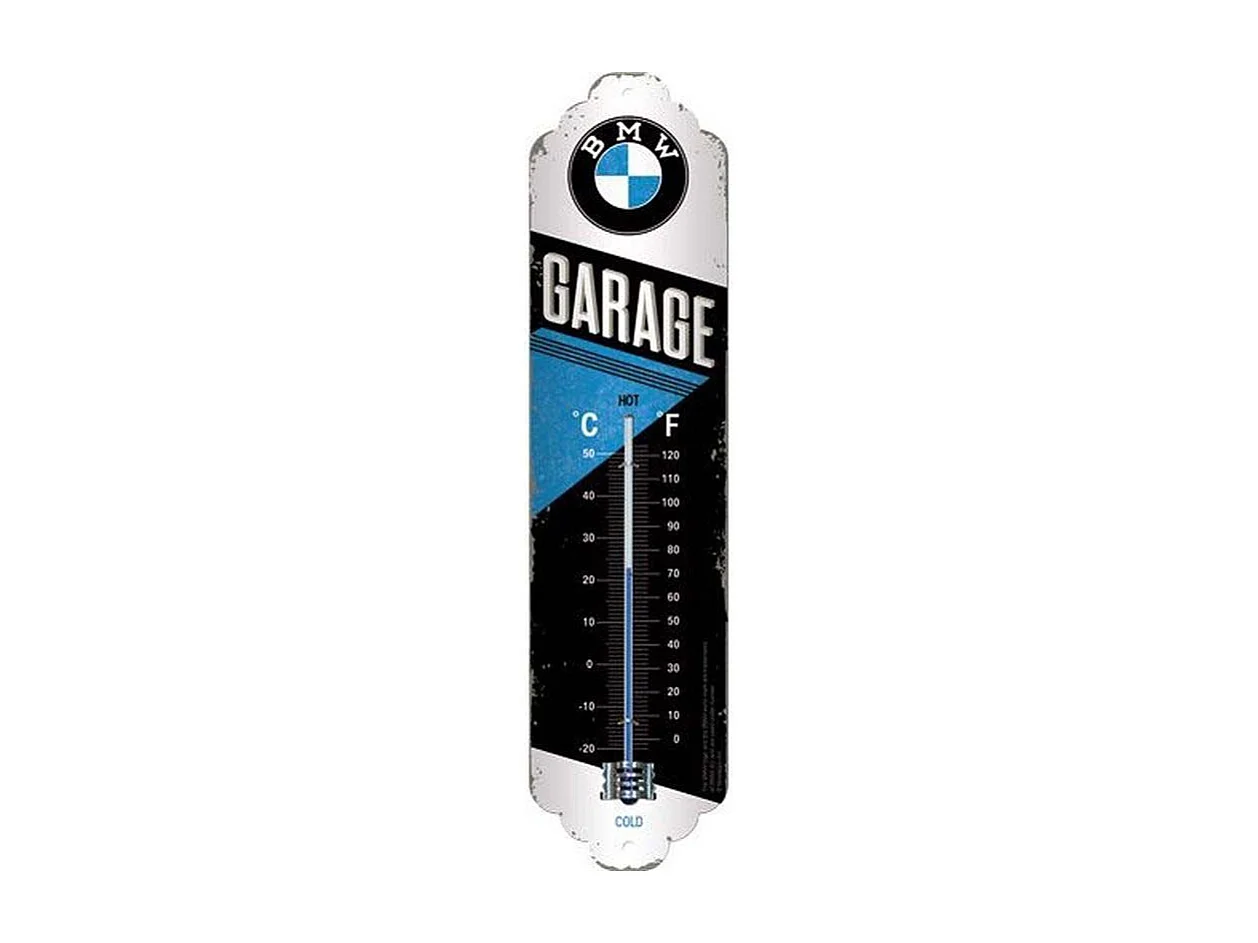 Thermomètre en métal Pub 28 x 6.5 cm BMW - Garage