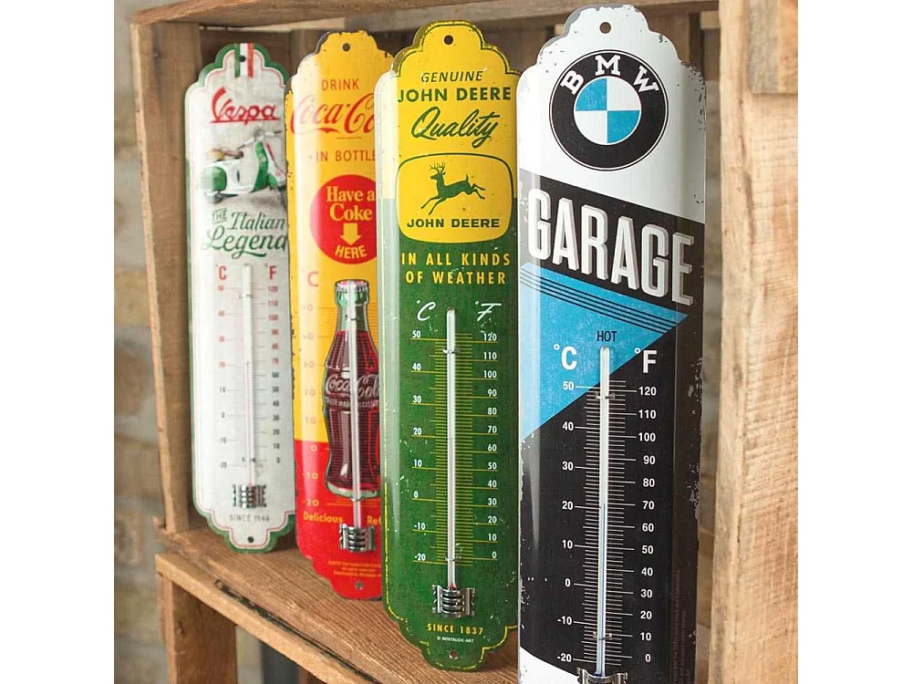 Thermomètre en métal Pub 28 x 6.5 cm BMW - Garage