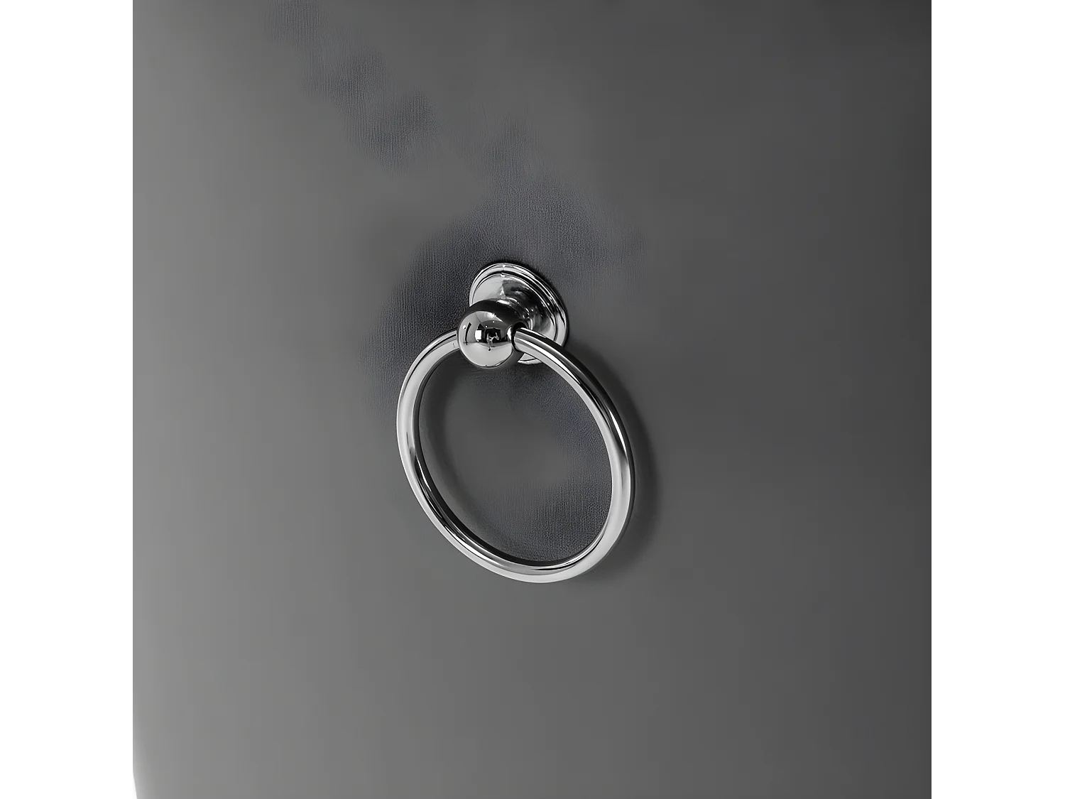 Set van 4 gestoffeerde stoelen in fluweel - frame van massief hout - grijs