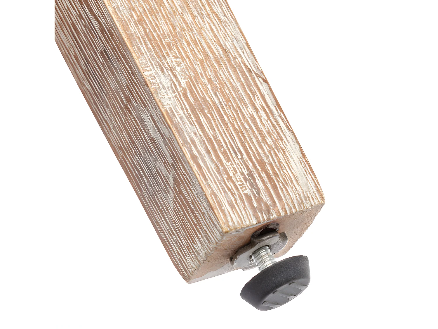 Set aus 2 Samtpolsterstühlen - Gestell aus Massivholz - Beige