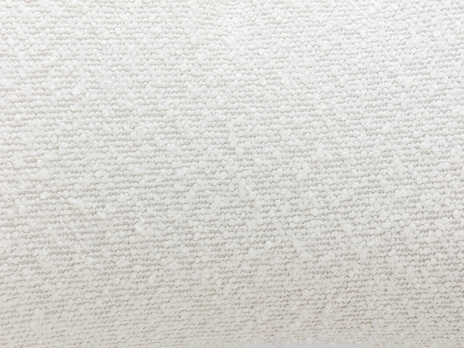 Fauteuil en tissu bouclette blanc FONTANOVA