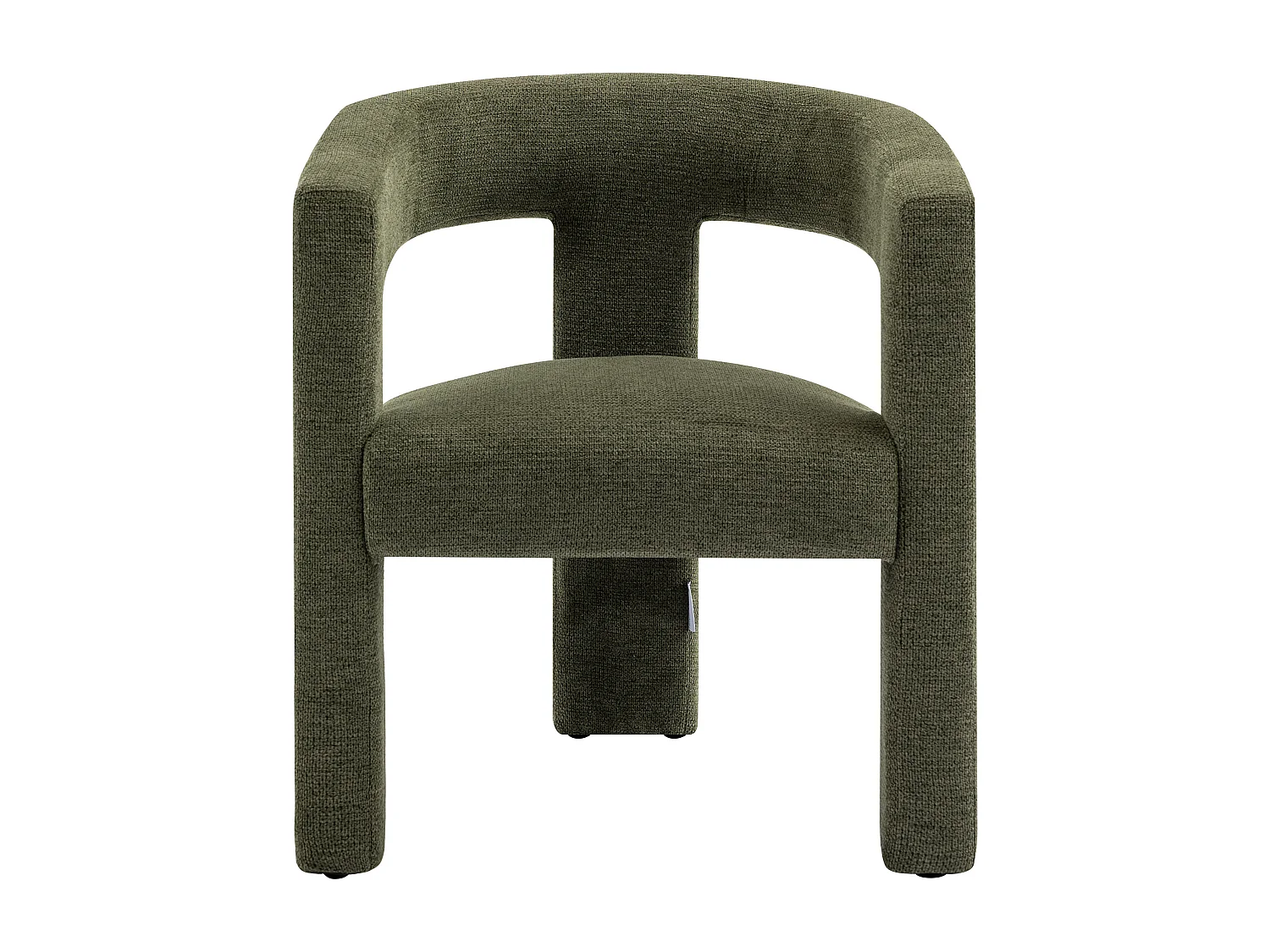 Sillón de tela verde FAVINA