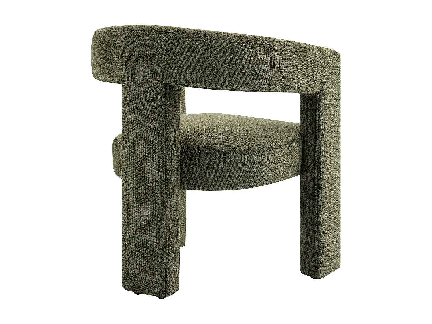 Sillón de tela verde FAVINA