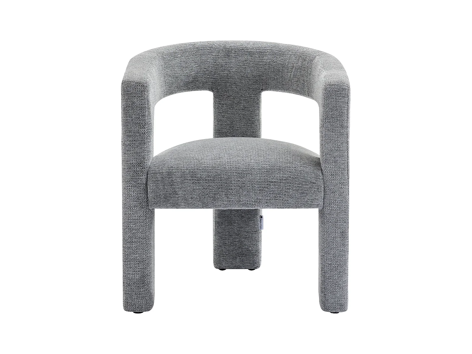 Sillón de tela gris FAVINA