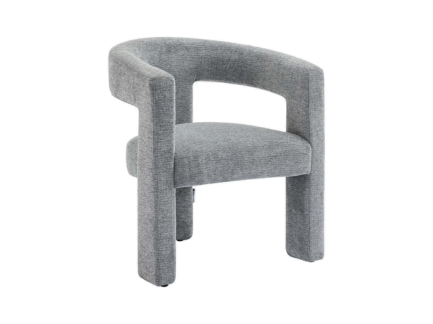 Sillón de tela gris FAVINA