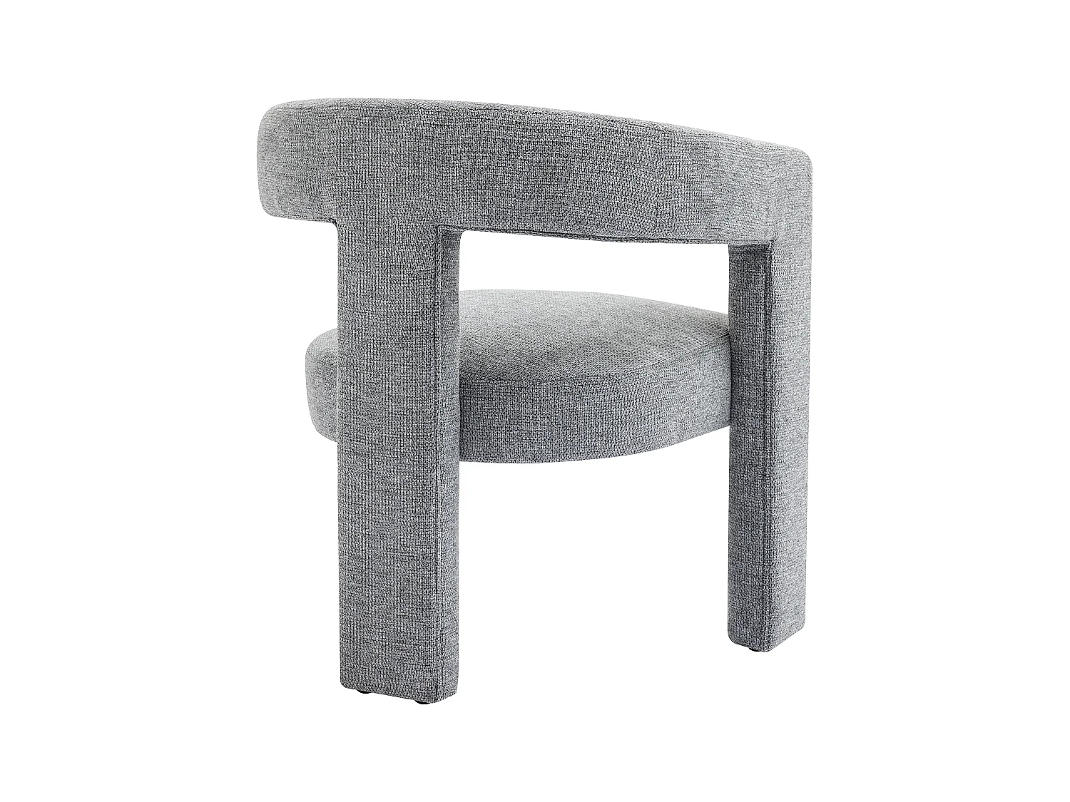 Sillón de tela gris FAVINA