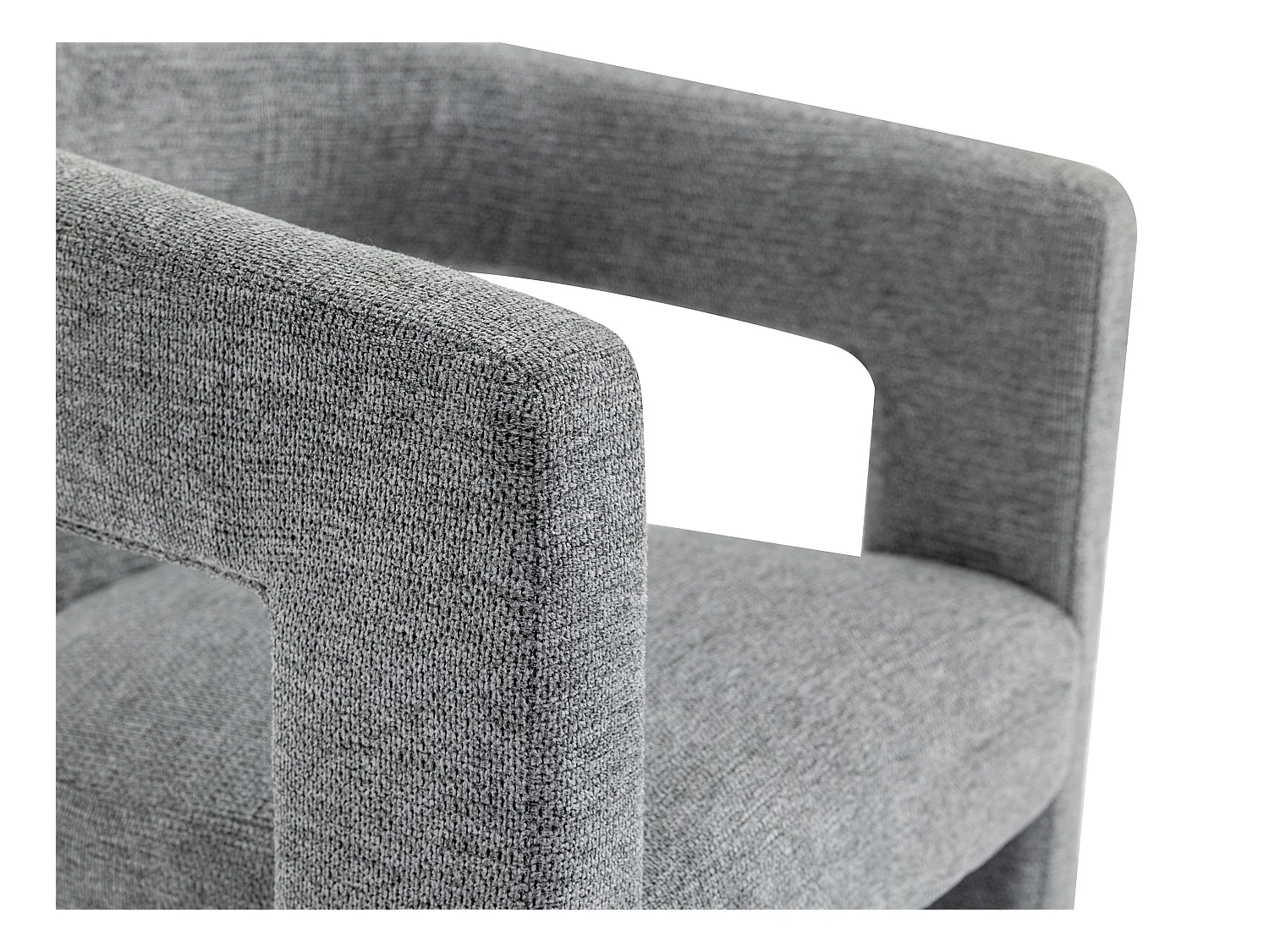 Sillón de tela gris FAVINA