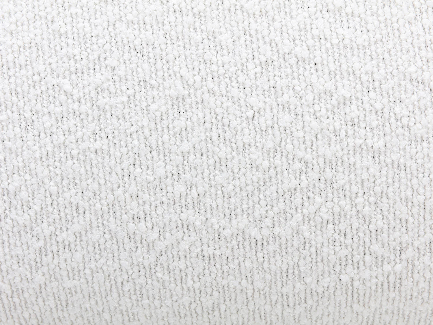 Fauteuil pivotant en tissu bouclette blanc POZETI