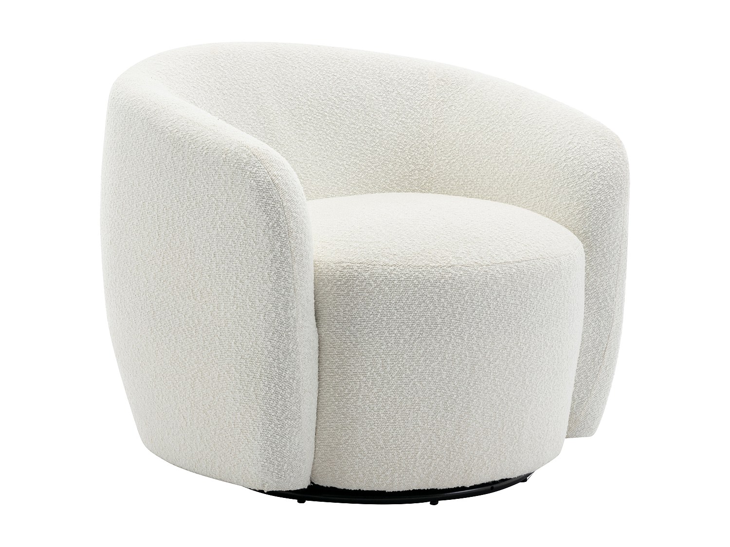 Drehsessel – Kunstfell – Beige – VEREIDE günstig online kaufen