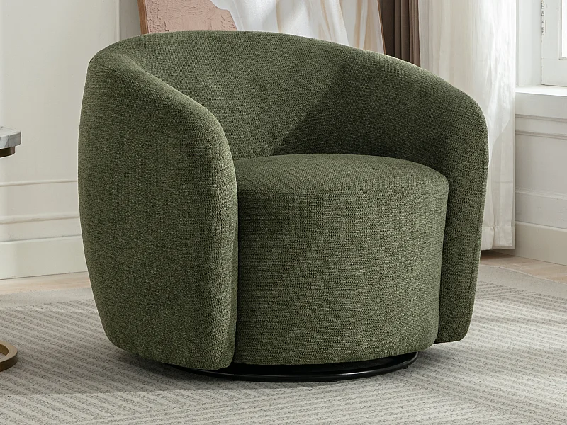 Drehsessel - Strukturstoff - Khaki - VEREIDE