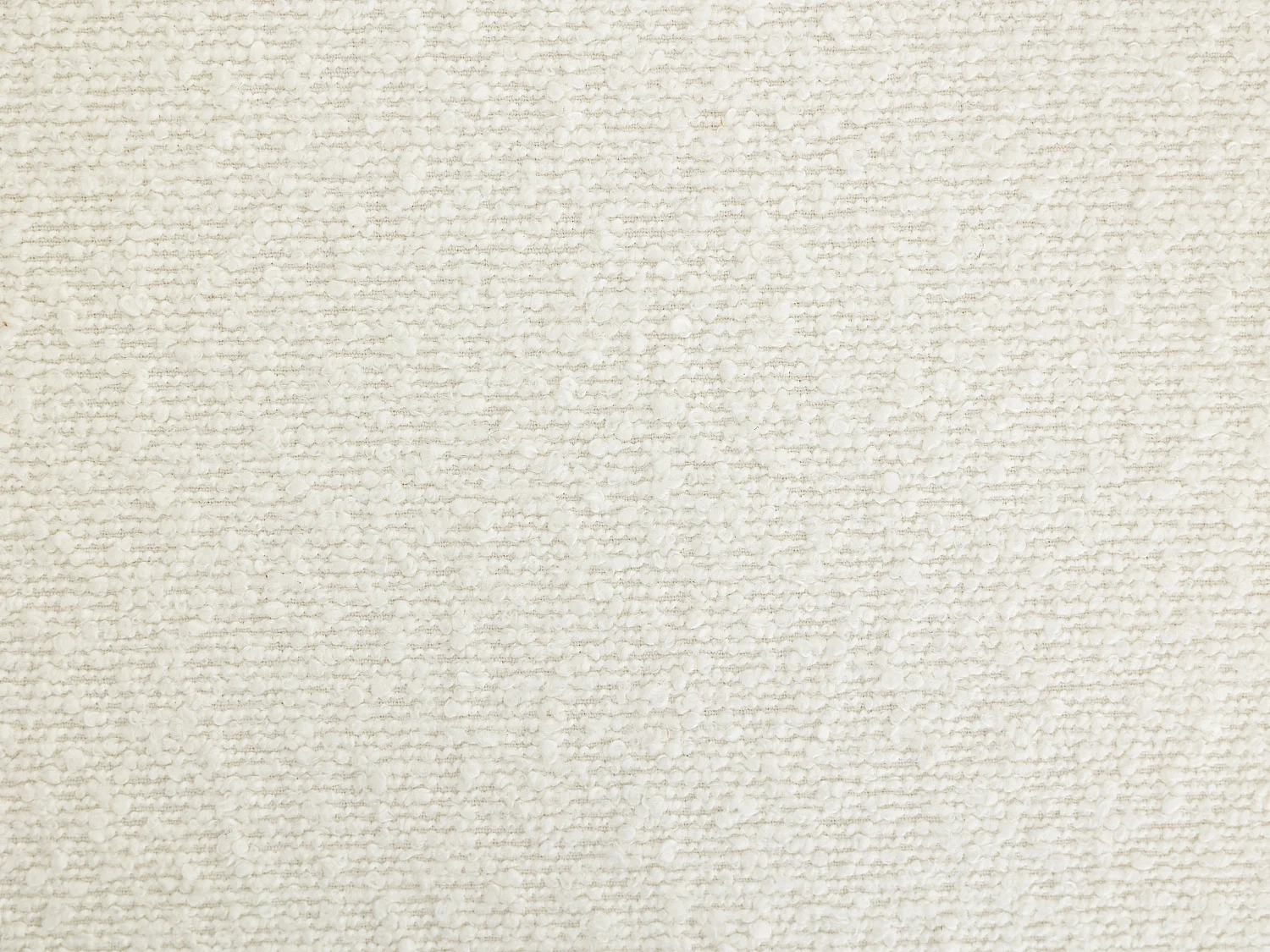 Fauteuil van witte boucléstof ISPARTA