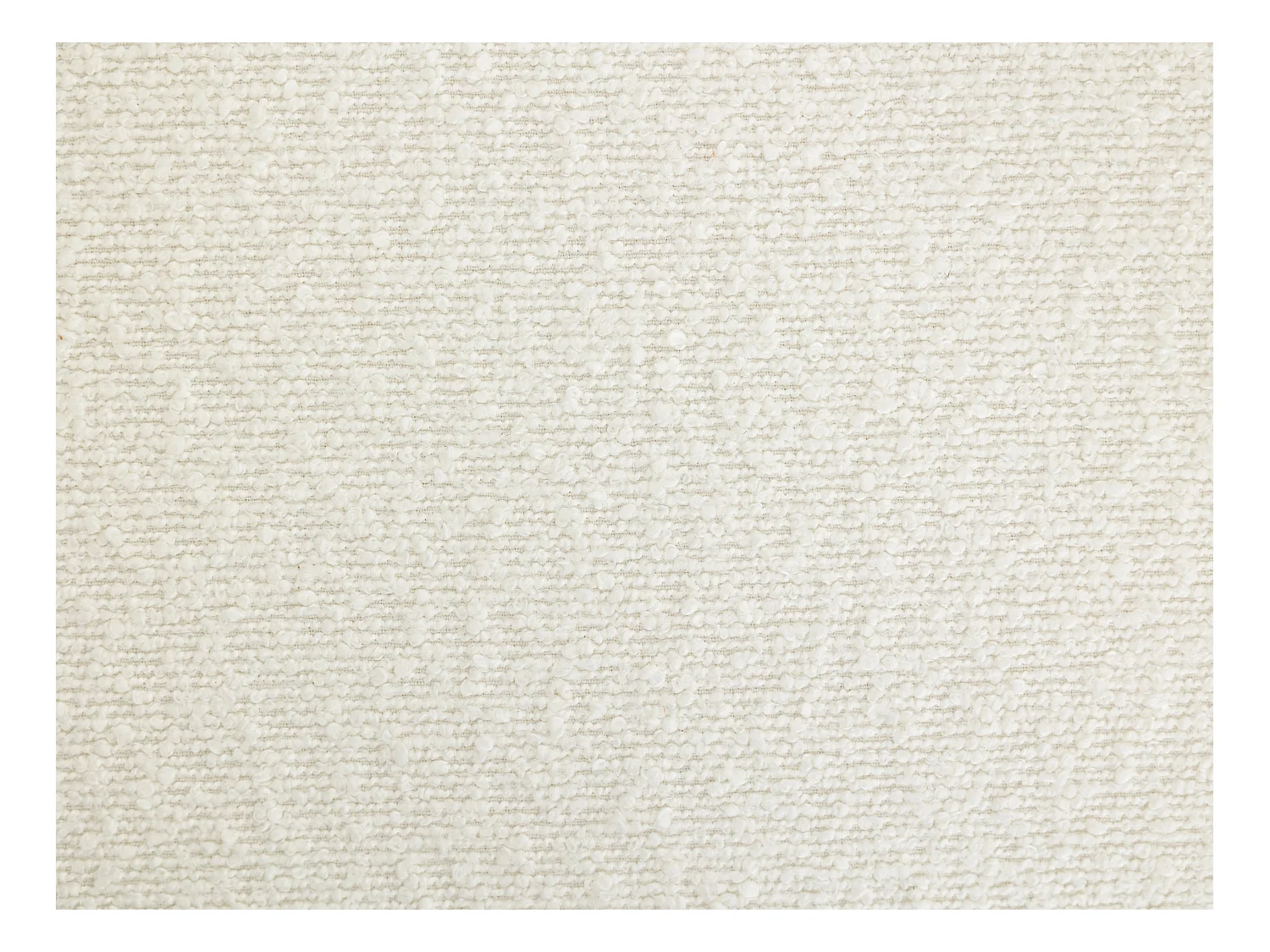 Sillón de tela bouclé blanco ISPARTA