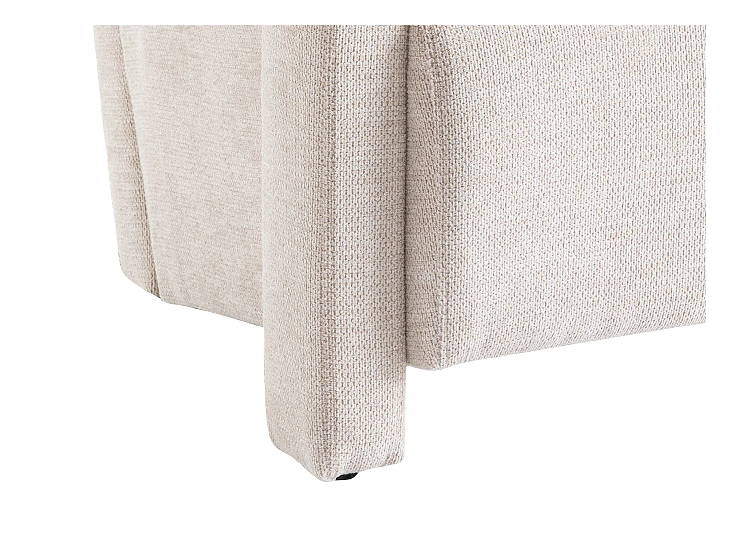 Sillón en tela texturizada beige ISPARTA