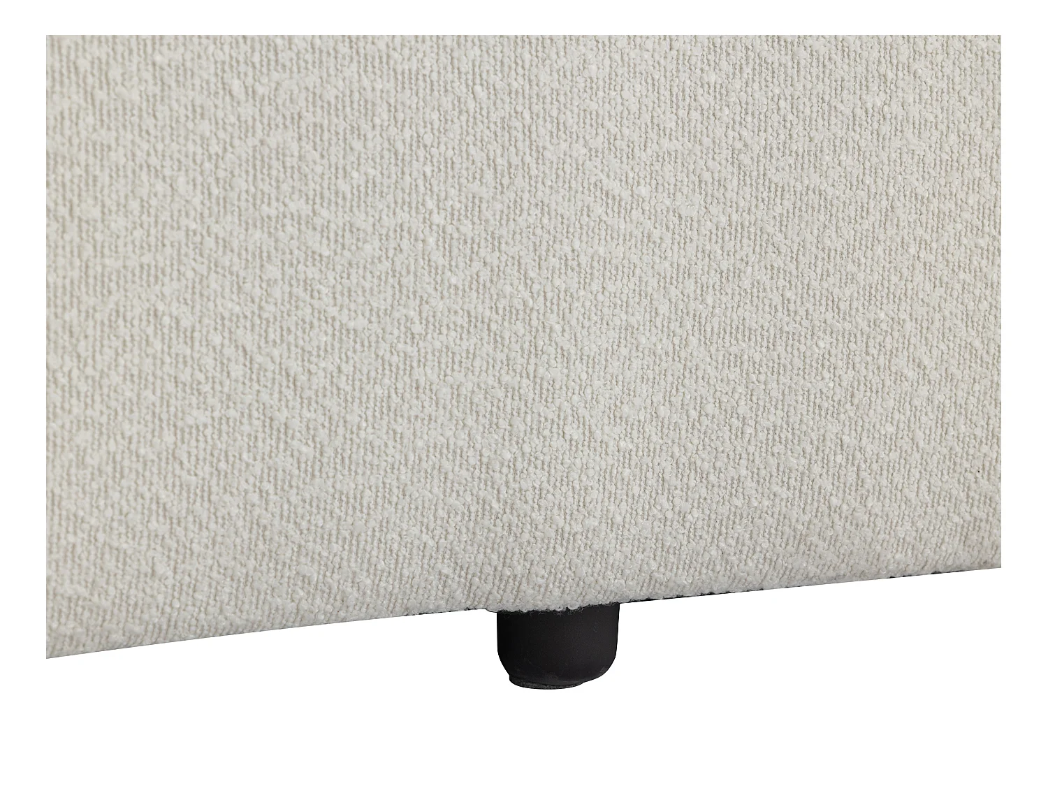 Kanapa 3-osobowa z białej bukli - BASILIANA