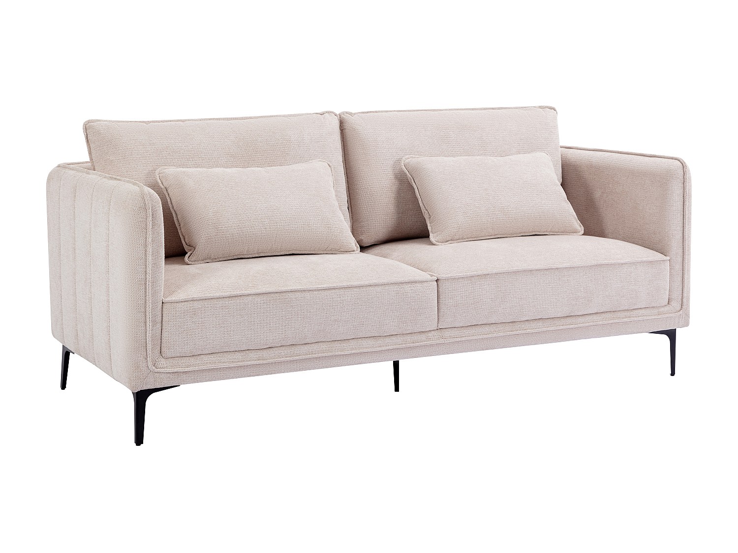 Sofa 3-Sitzer - Stoff - Beige - TORMELDA günstig online kaufen
