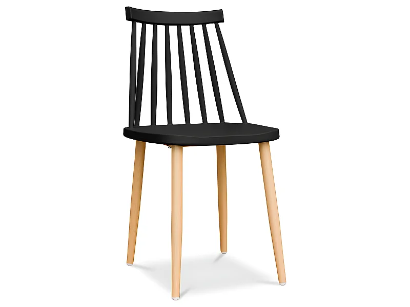 Chaise de Salle à Manger - Design Scandinave - Joy Noir