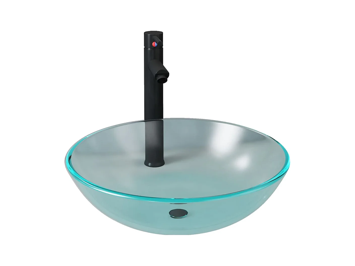 Lavabo vasque salle de verre 42 x 42 x 14 cm 02_0002850