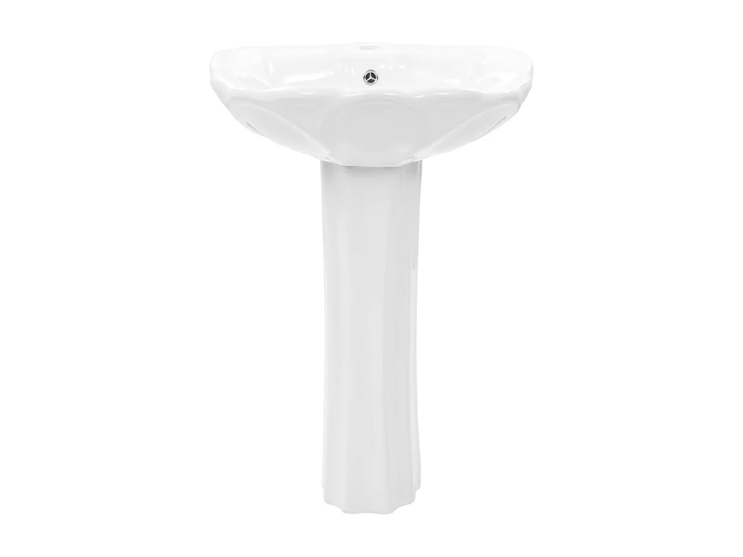 Lavabo autoportant avec socle blanche 58 x 51 x 20 cm 02_0002570