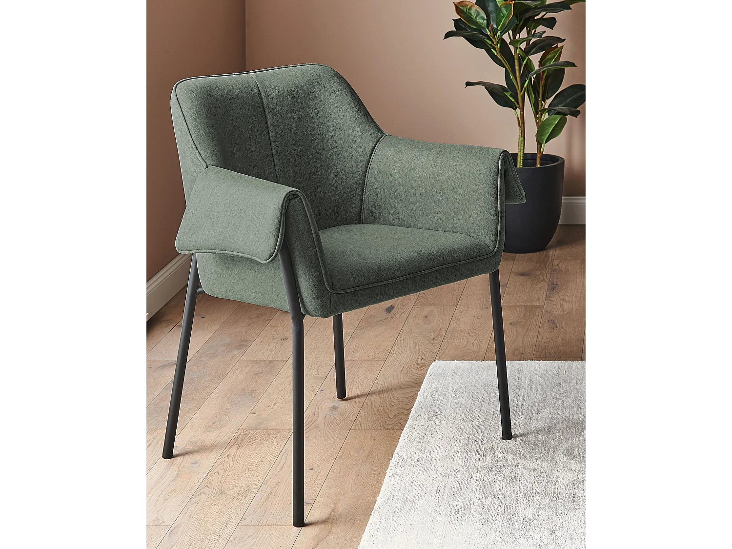 Poltrona ARLA Tecido Verde escuro