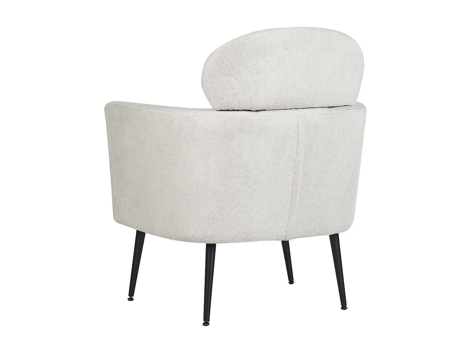 Sessel SOBY Stoff Cremeweiss