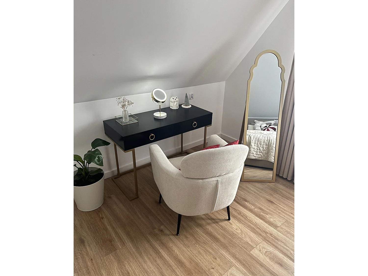 Fauteuil SOBY Tissu Blanc cassé