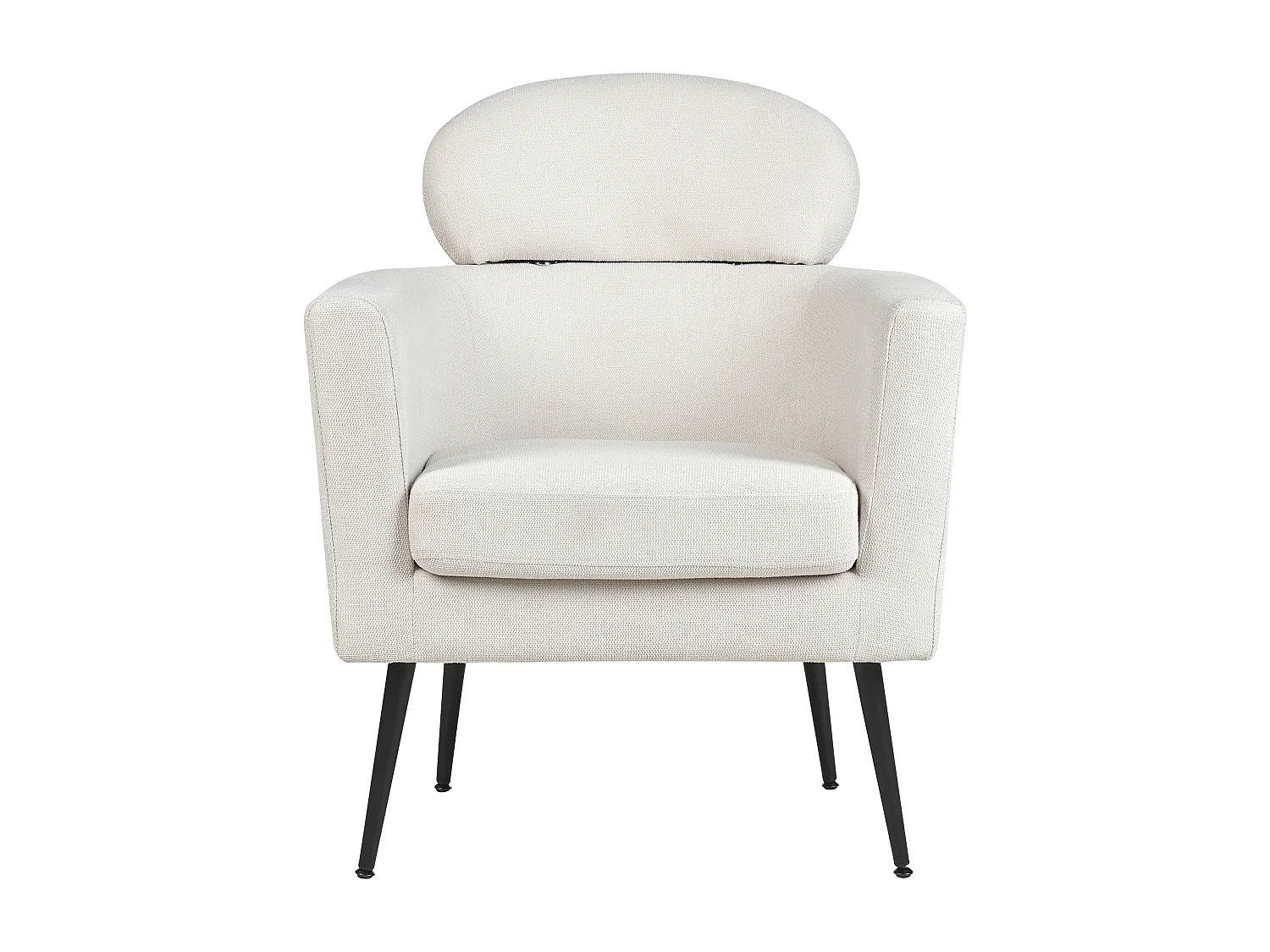 Fauteuil SOBY Tissu Blanc cassé