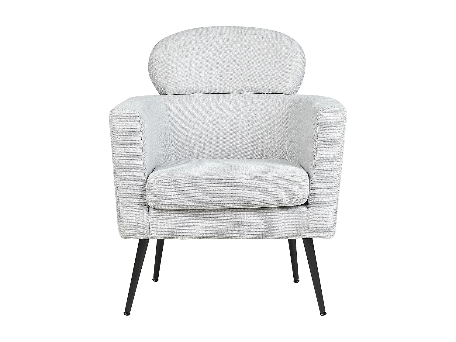 Fauteuil SOBY Tissu Gris clair