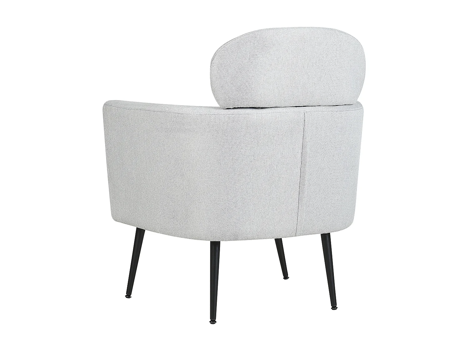 Fauteuil SOBY Tissu Gris clair
