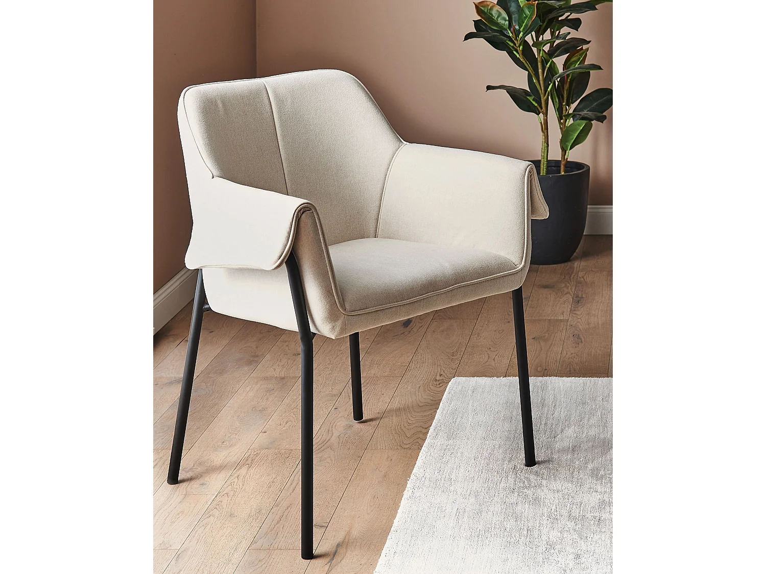 Fauteuil ARLA Stof Crème