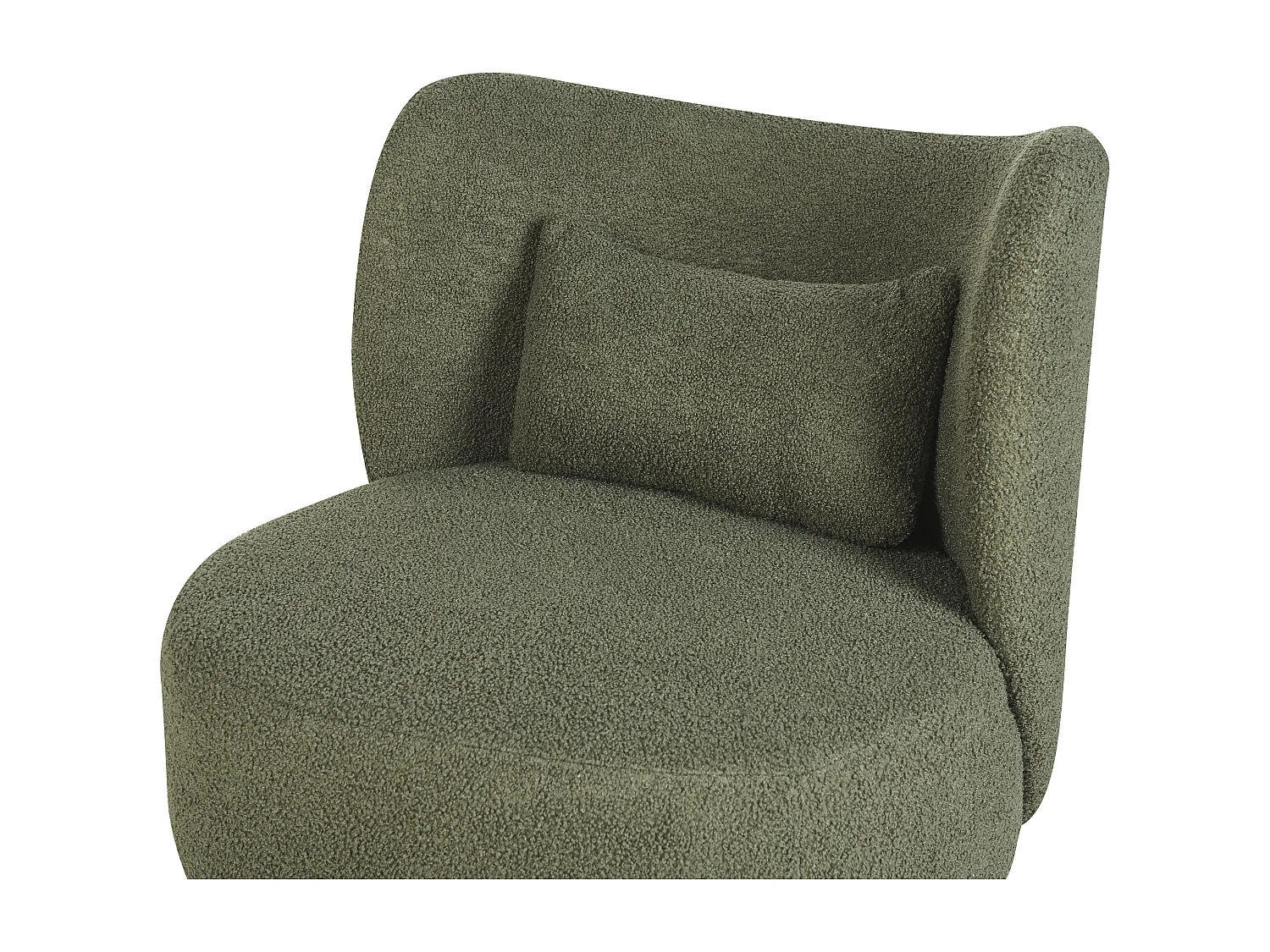 Fauteuil OTSBY Bouclé Vert foncé