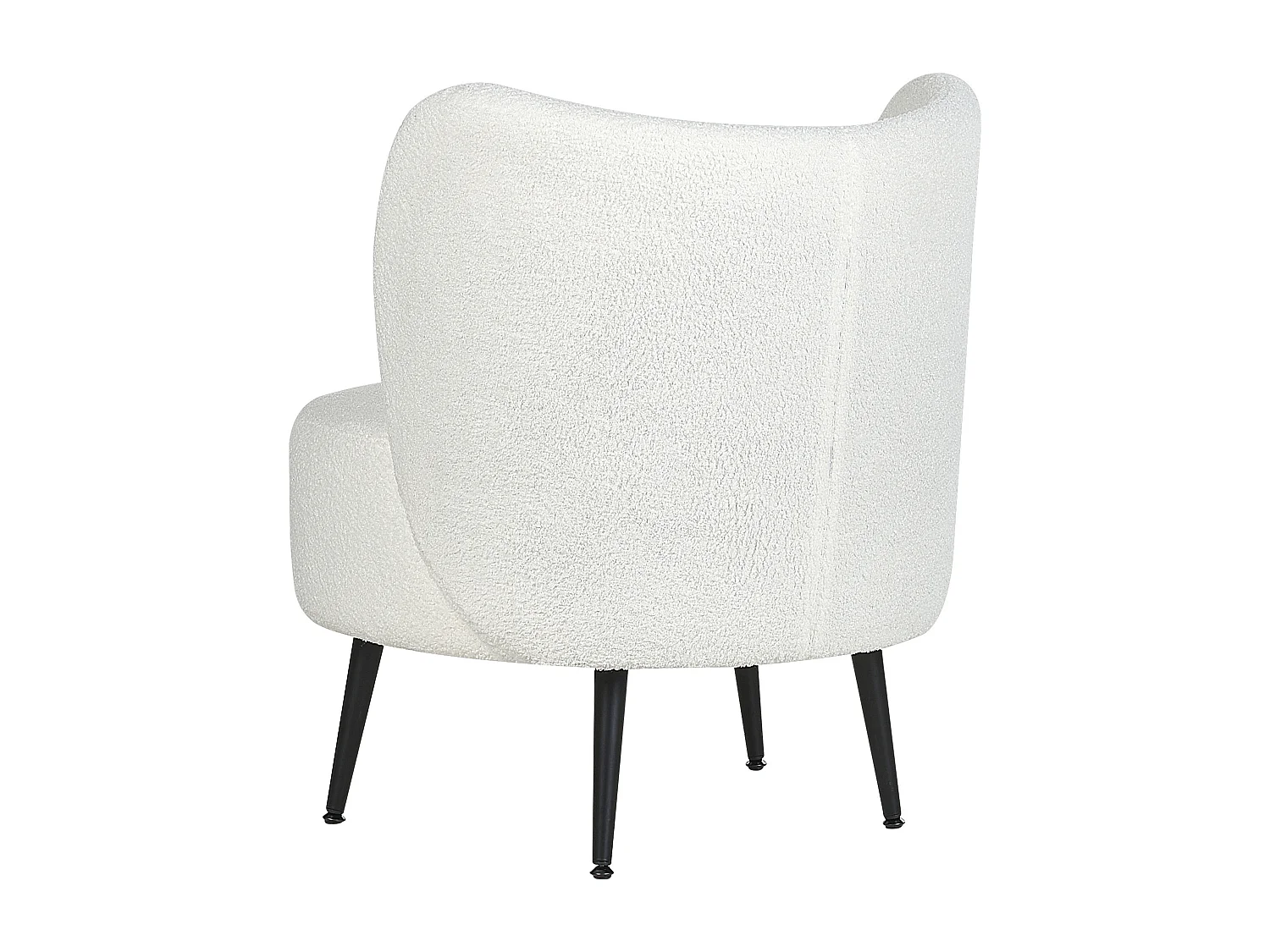 Fauteuil OTSBY Bouclé Blanc cassé