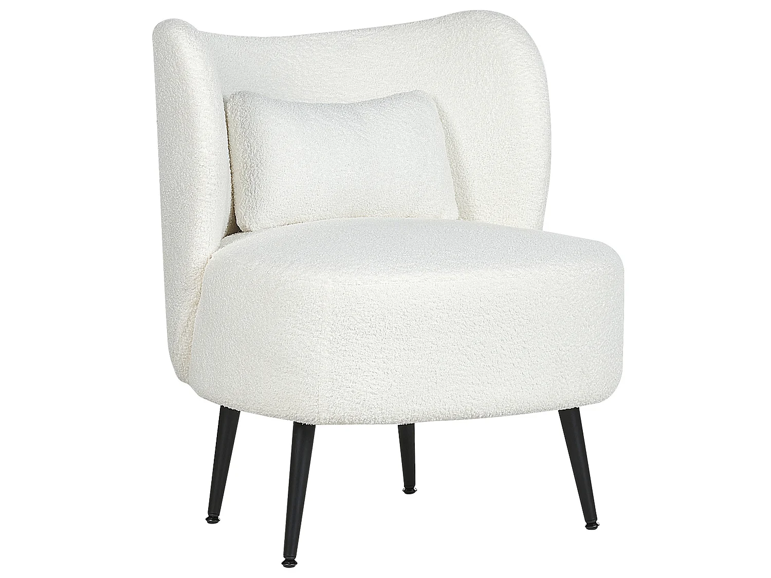 Fauteuil OTSBY Bouclé Crème