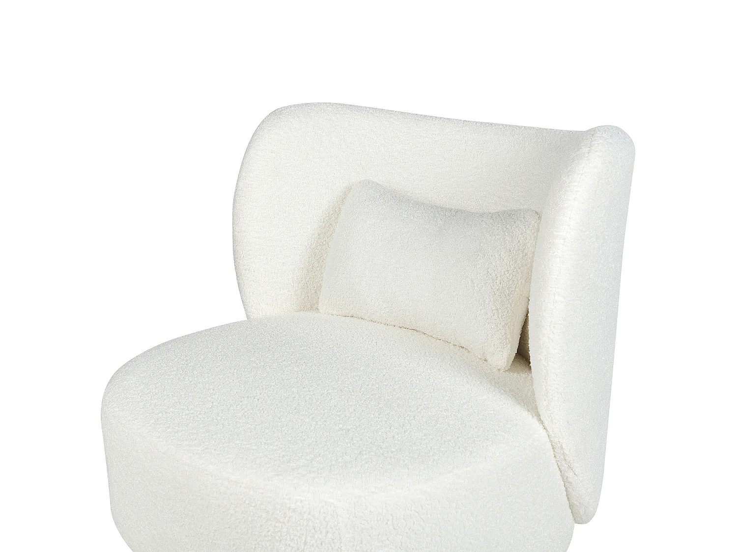 Fauteuil OTSBY Bouclé Crème