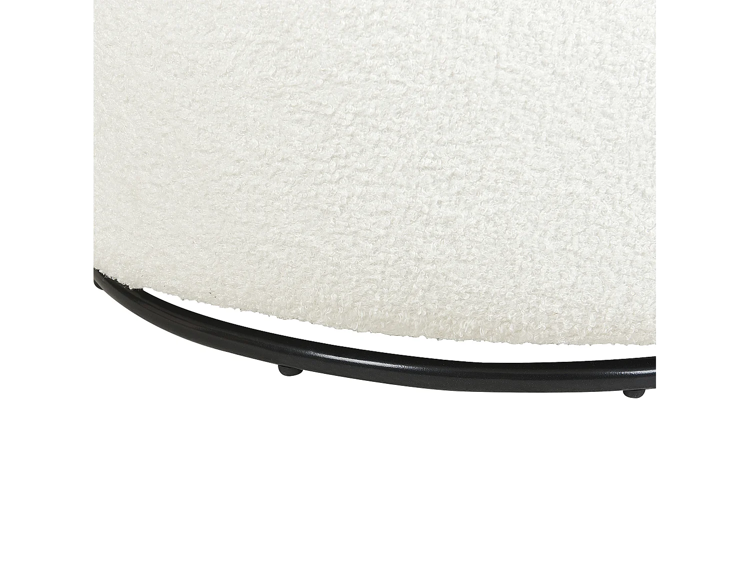 Drehsessel DAVIK Bouclé Creme