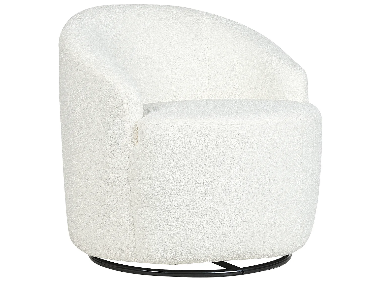 Drehsessel DAVIK Bouclé Creme