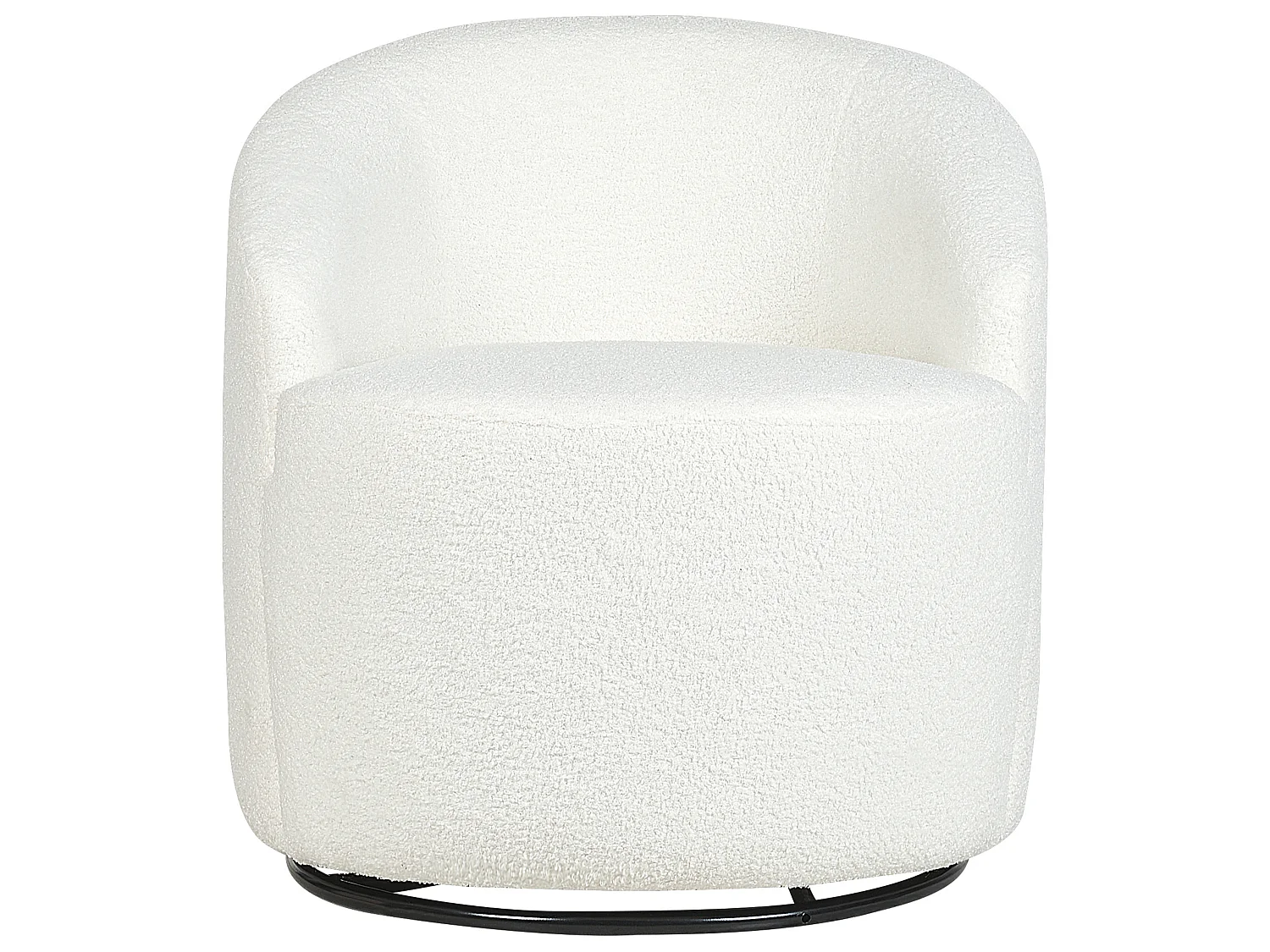 Drehsessel DAVIK Bouclé Creme