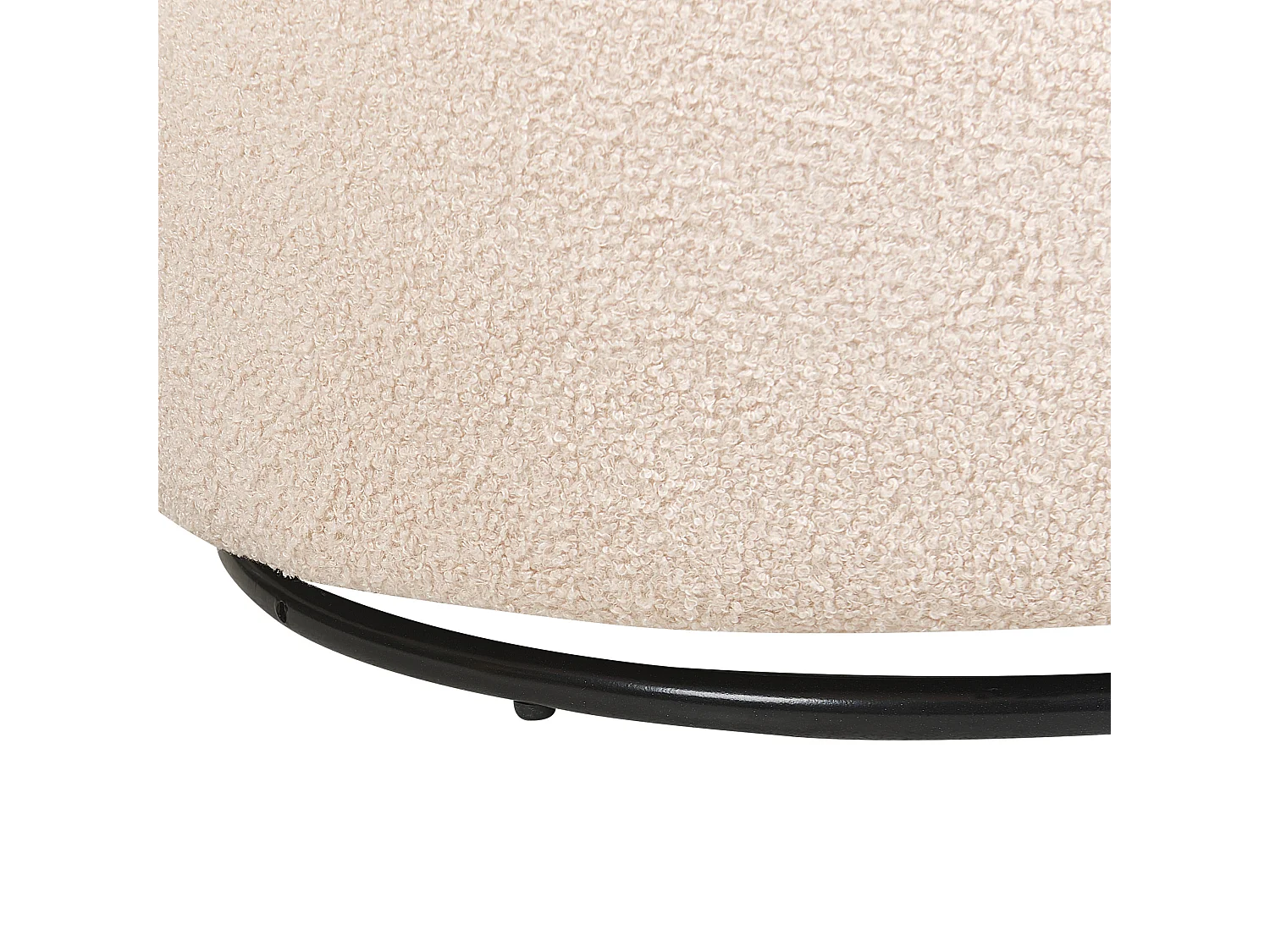 Poltrona girevole DAVIK Bouclé Beige