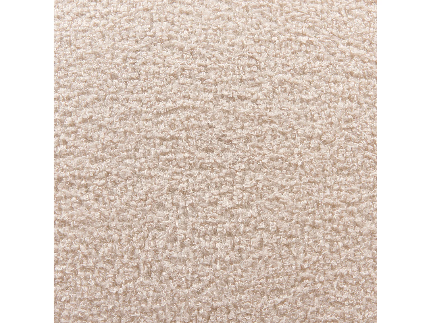 Fauteuil pivotant DAVIK Bouclé Beige