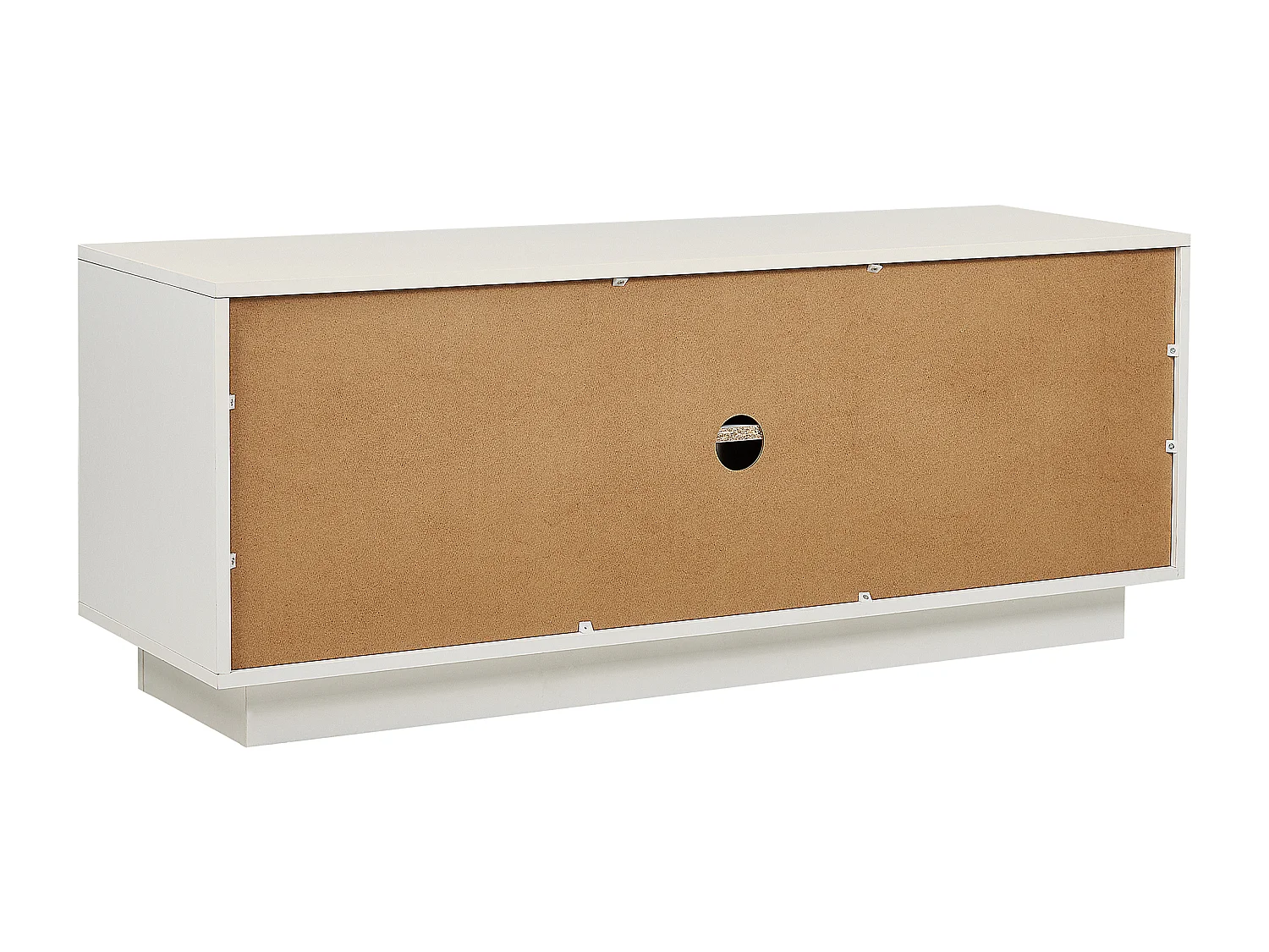 Sideboard Rattan weiß / beige 3 Türen 120 x 40 x 40 cm moderne Kommode
